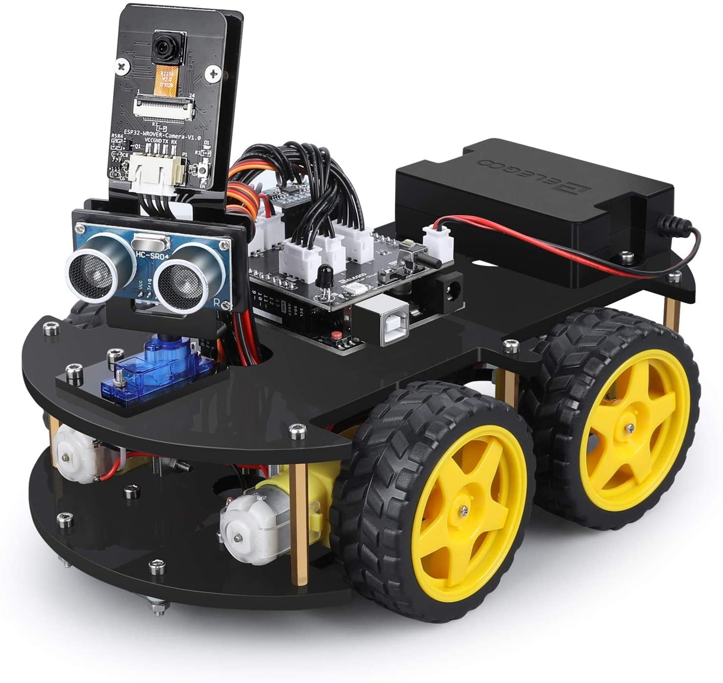 Intelligent and Educational Toy Car Robotic Kit for Arduino Learner STEM Car kit 