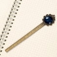 thumbnail image 3 of Gemini Book Accessories: Lace Bookmark in Antique Bronze - the Gift for Book Lovers and Readers, 3 of 5