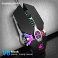 thumbnail image 2 of ruzhgo Mechanical Mouse Wired Gaming Computer Mouse Programmable Gaming Mouse With Colorful Breathing Light No.4, 2 of 4