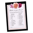 thumbnail image 2 of Inkdotpot 50-PackFloralWhats In Your Purse Bridal ShowerGameWedding Shower Bachelorette Party Bulk ActivityGameCards, 2 of 7