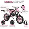thumbnail image 5 of Yedigre 49cc 2-Stroke Dirt Bike, Gas Power Motocross, Off Road Mini Motorcycle, Pocket Motorbike with Front Rear Disc Brakes, 5 of 10