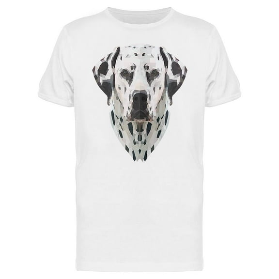 Dalmatian Polygon Geometric T-Shirt Men -Image by Shutterstock, Male Medium