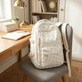 thumbnail image 5 of Lumtrix Cute Floral Printed Backpack for Women Aesthetic Lightweight Bookbag Work Travel College Daypacks A, 5 of 6