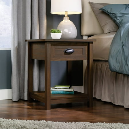 County Line 1 Drawer Nightstand - Rum Walnut