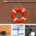 thumbnail image 4 of LOVEVER 2pcs Dual Hook Swimming Pool Pole Holder - Metal  Easy Install for Telescopic Rods  Skimmers  Rakes & More - Essential Accessory for Garden and Pool Enthusiasts, 4 of 6
