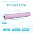 thumbnail image 2 of Uxcell Papel Tapiz Autoadhesivo 22" x 197" Papel de Pared Impermeable Frosted Morado, 2 of 7