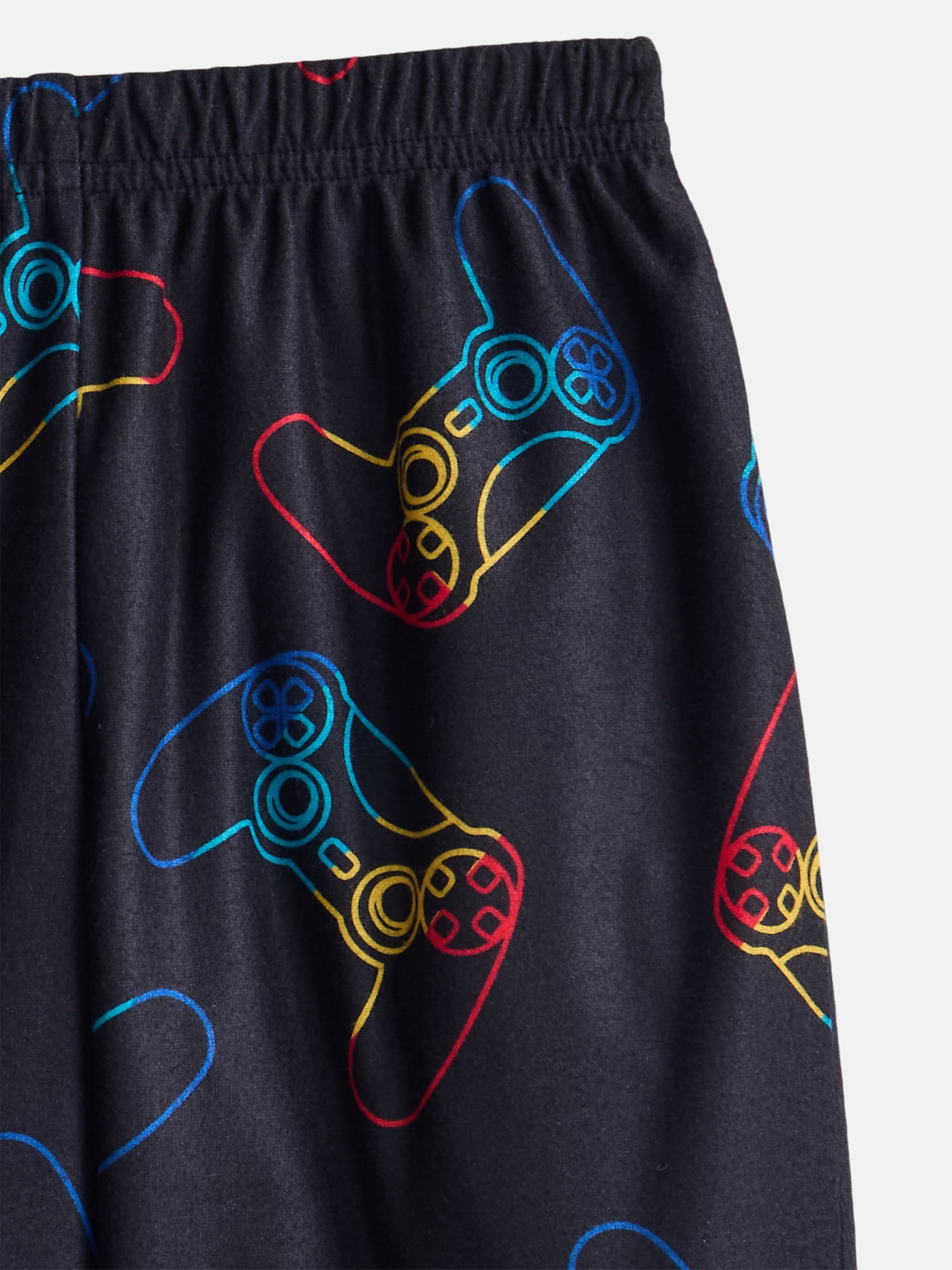 Wonder Nation Boys Short Sleeve Graphic Tee and Wide Leg Pants Sleep Set, 2-Piece, Sizes 4-18