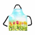 thumbnail image 1 of HATIART Adjustable Bib Apron for Women Men Girls Chef with Pockets Spring Background Novelty Kitchen Apron for Cooking Baking Gardening Pet Grooming Cleaning, 1 of 1