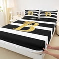 thumbnail image 4 of Erosebridal Bowknot B Letter Kids Full Size Sheets, Modern Abstract Bed Sheets, 4-Piece, 4 of 5