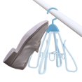 thumbnail image 1 of Organizador de zapatos, percha plegable para baño, fácil de guardar, para balcón, con capacidad para 4 personas, giratorio, multiusos, versátil, para azul, 1 of 8