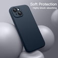 thumbnail image 5 of JETech Magnetic Silicone Case for iPhone 13 6.1-Inch, Compatible with MagSafe, Silky-Soft Touch Phone Cover with Camera Lens Full Protection (Navy), 5 of 6