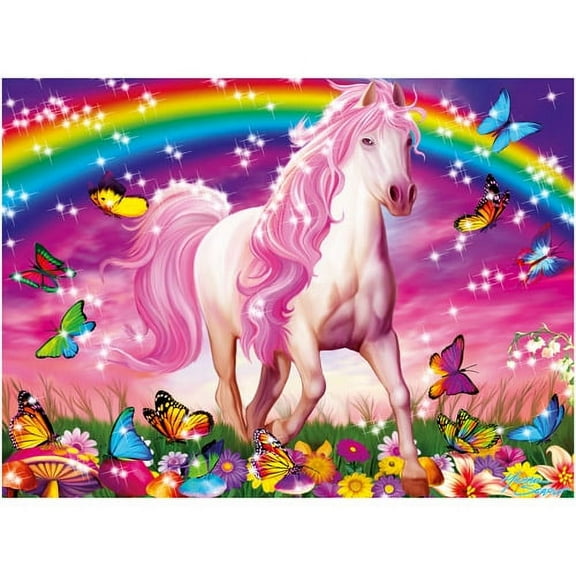 Ravensburger - Horse Dreams - 100 Piece Kids Glitter Jigsaw Puzzle