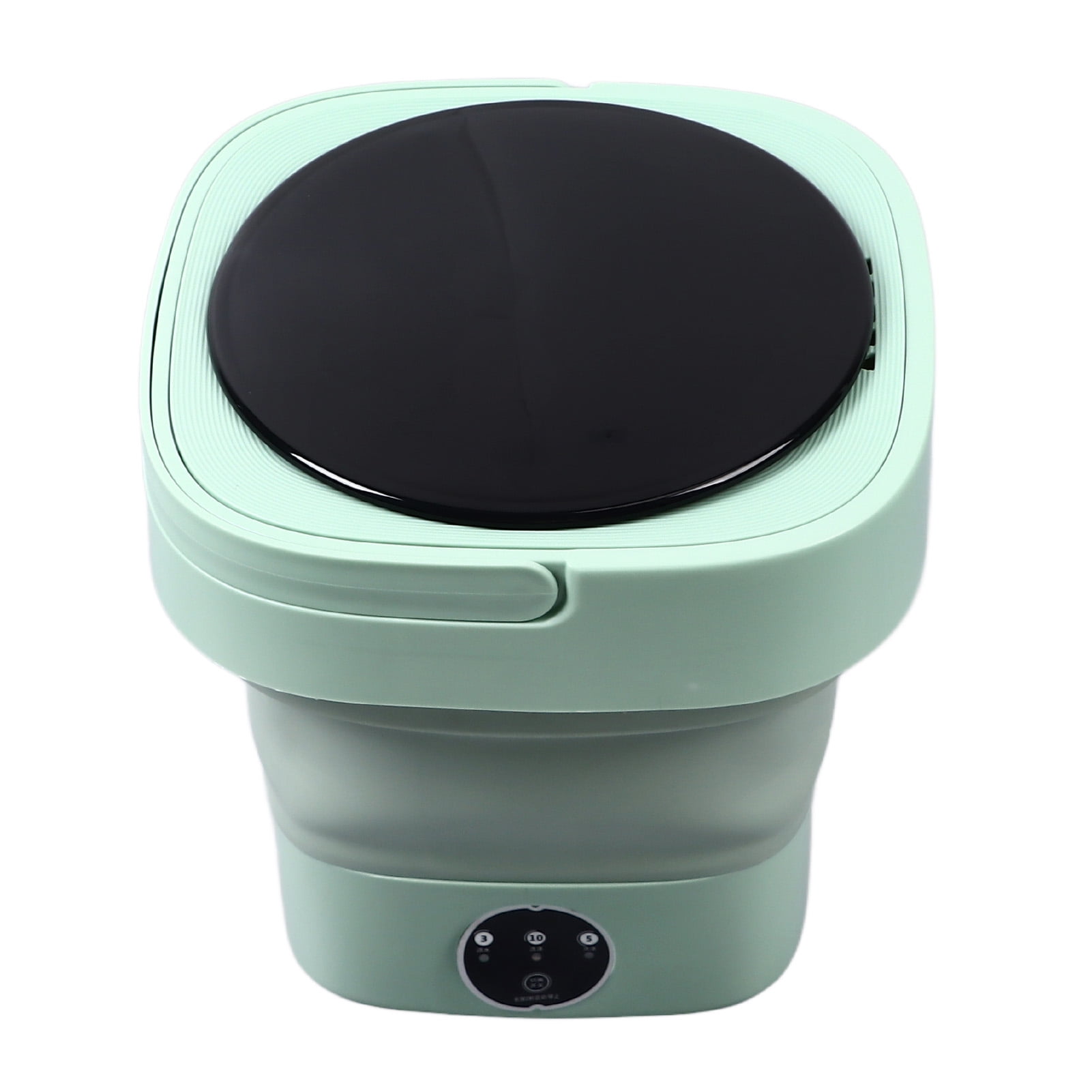 Mini Foldable Washer, Deep Cleaning Mini Portable Bucket Washer Plastic Green  for Apartment
