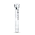 thumbnail image 3 of Rosec Jewels Certified Lab Diamond Solitaire Promise Ring for Women - 1/2 Carat - EF-VS Quality, 18K White Gold, US 11.00, 3 of 8