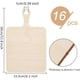 thumbnail image 2 of Tabla de cortar de madera artesanal de 16 piezas con asa, mini tabla de cortar rectangular de madera sin tratar, bandeja para servir queso, 2 of 6