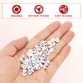 thumbnail image 3 of Uxcell 200 Pcs 4x7mm Acrylic Letter Beads, Round White Alphabet Beads Letter P, Alphabet Spacer Beads for Jewelry Making Bracelets Necklaces, 3 of 6