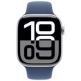 thumbnail image 2 of Boîte Ouverte - Apple Watch Series 10 (GPS) 46 mm Boîtier en Aluminium Argent avec Bracelet Sport en Denim - Moyen/grand, 2 of 6