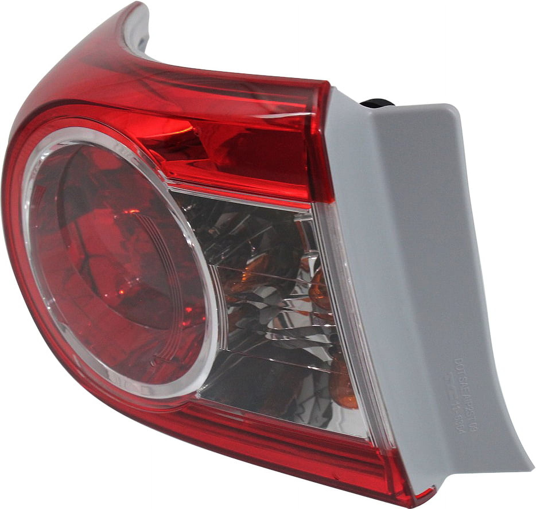 Tail Light Compatible With 2011-2013 Toyota Corolla Left Driver With bulb(s)
