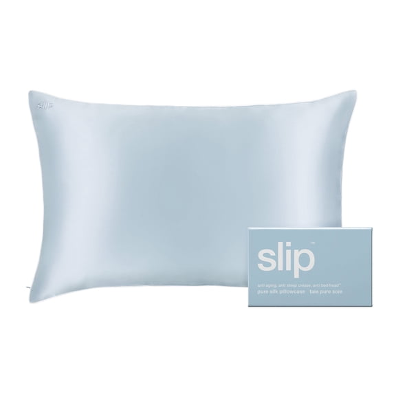 slip pure silk queen pillowcase - seabreeze