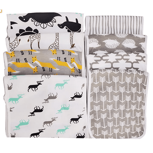 Burp Cloths Large Size Super Absorbent and Soft Baby Spit Up Burping