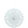Tissue Paper Fan Decoration, 16 in, White, 1ct