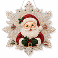 thumbnail image 2 of Christmas Pearl Diamond Painting Suncatcher Kit, 3D Beaded Art Acrylic Ornament with Chain, Christmas Tree Window Wall Decor, 6 Designs and 2 Sizes for Adults, 2 of 6