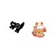 thumbnail image 5 of Reloj de pared acrílico con forma de gato, silencioso, sin , decorativo, colgante, para dormitorio infantil, estudio, adorno para el hogar, fáci, 5 of 8