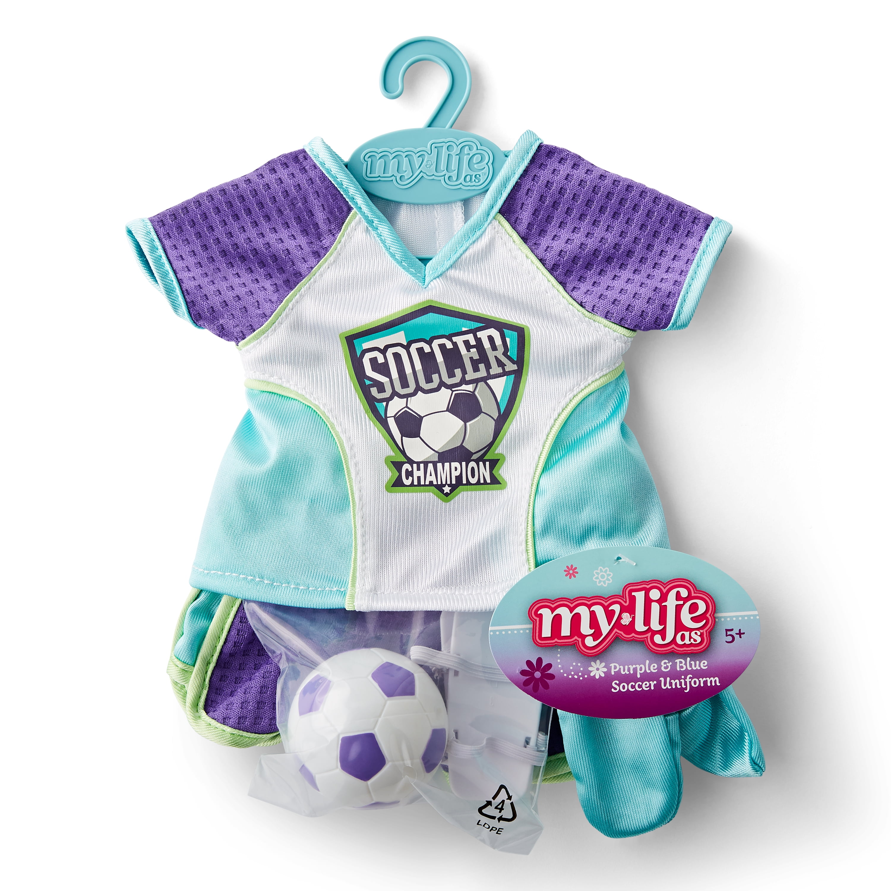 My Life As Mla Purple And Blue Soccer Outfit for 18" Dolls