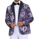 thumbnail image 1 of CHAQUETA DE TRAJE CON SOLAPA DE UN BOTÓN PARA HOMBRE INSPIRAR CHIC, IMPRESIÓN DE FLORES, MORADO Y NEGRO, 1 of 5