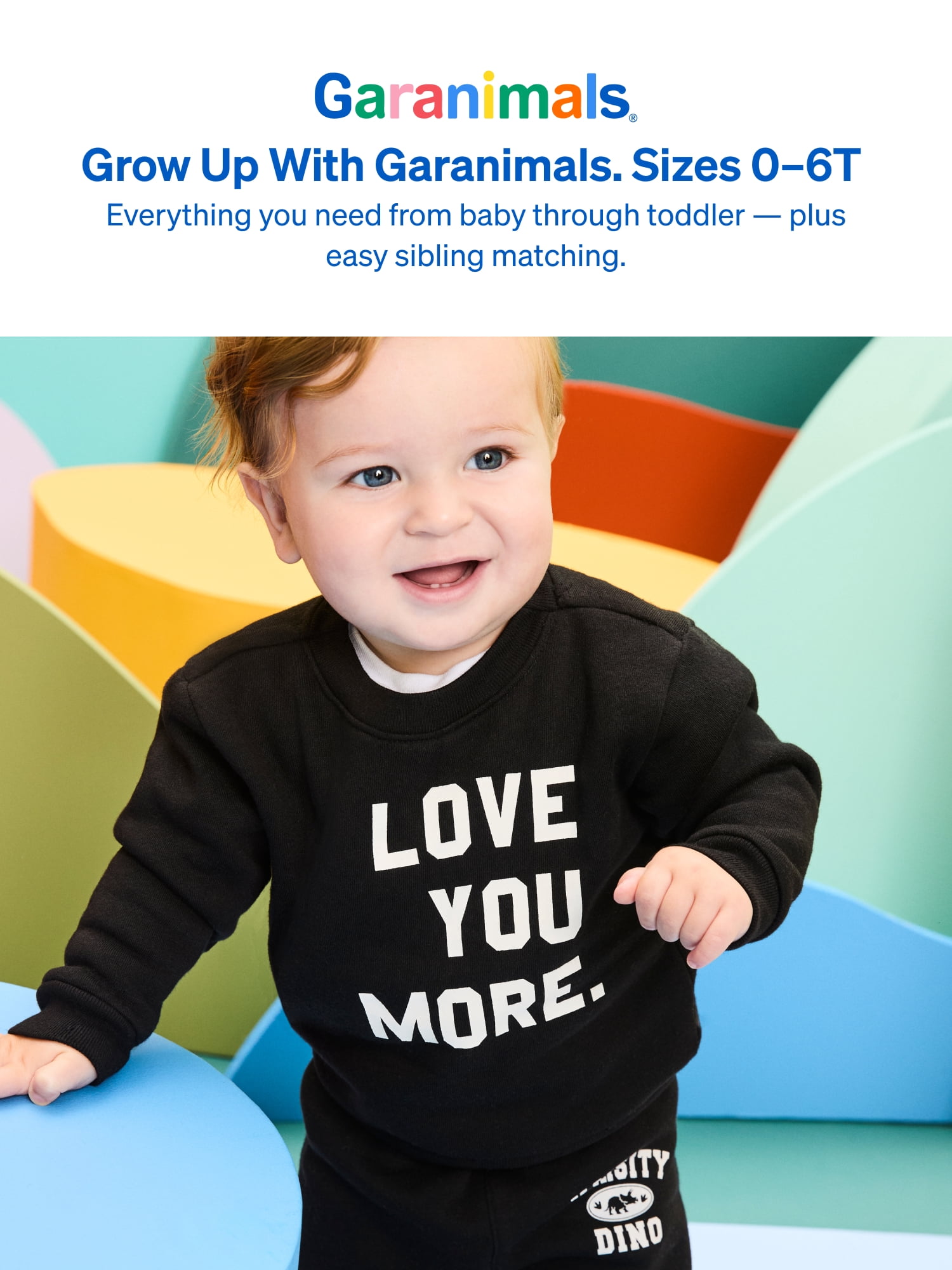 Garanimals Baby & Toddler Boys Graphic Fleece Crewneck Sweatshirt, Sizes 0-6T