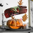 thumbnail image 3 of Fiudx Ofertas y liquidaciones Pegatina para ventana de Halloween con fantasma verde, impresión a doble cara, decoración para ventana de coche, 3 of 7