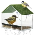 thumbnail image 2 of Window Bird Feeder Window Bird House Feeder Transparent Acrylic Pet Feeder Window Bird Feeder With Turf Suction Cups And Removable Seed Tray Window Bird House Feeder Transparent, 2 of 8