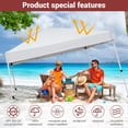 thumbnail image 5 of YUSAZENS 10 ft by 10 ft Pop Up Canopy, Outdoor Screen Tent with Mesh Mosquito Netting Side Walls, Waterproof Screen Shed for Camping Picnic Party Deck Yard Events, 5 of 6