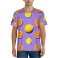 thumbnail image 4 of Haiem Hip Hop Hipster Baseball Jersey Button Down Shirts Sports Uniforms Men Women Jersey(Yellow Lemon And Orange,3X-Large), 4 of 9