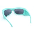 thumbnail image 4 of Runway XXL Oversized Wrap Around Exaggerated Sport Sunglasses Teal - Black, 4 of 4