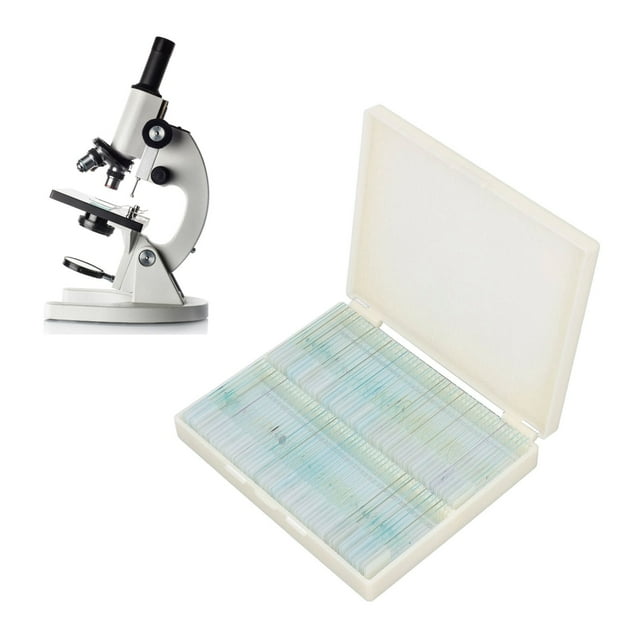 Portaobjetos de microscopio 100 piezas de portaobjetos de microscopio en blanco para plantas para laboratorio ANGGREK Otros