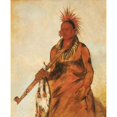 thumbnail image 3 of George Catlin 15x18 Black Modern Framed Museum Art Print Titled - No-O-Mun-Nee, Walks in the Rain, a Warrior (1832), 3 of 5