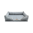 thumbnail image 3 of Dog Bed for Cats & Dogs with Reversible Removable Cover, Non-Slide Bottom & Machine Washable Pad, Suitable for Crate Floor Travel, 17.7x15x5.5in by MPOISVA, 3 of 7
