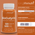 thumbnail image 2 of Tributyrin 500mg – 120 Vegetarian Capsules, Butyric Acid for Butyrate Production, 2 of 7