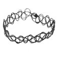thumbnail image 1 of Bracelet de Cheville Élastique Noir Vintage Tatouage Rétro Henné, 1 of 4