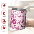 thumbnail image 5 of 12oz Coffee Tumblers Pink Breast Cancer and Love Stainless Steel Vacuum Insulated Travel Tumbler Coffee Cups Mug with Lid and Straw with Cleaning Brush for Cold & Hot Drinks, 5 of 5