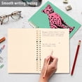 thumbnail image 4 of FORMRS 1-Subject Spiral Notebook 8" x 5" College Ruled 60 Refillable Sheet A5 Hard Cover, 2 Pack, Pink Cheetah, 4 of 7