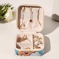 thumbnail image 6 of Cloud Travel Portable Square Earring Holder with Necklace Holder, Storage Box, and Travel Organizer - Ideal for Girls and Women, 6 of 6
