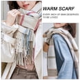 thumbnail image 5 of Fashion Long Shawl Big Grid Winter Warm Lattice Large Scarf, 5 of 5