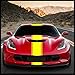 thumbnail image 3 of Sticker Connection | Racing Stripes | Hood Rally Vinyl Race Stripes | (12"x72", Yellow), 3 of 4