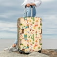 thumbnail image 5 of Cauagu Groovy American Western Footwear Print Travel Luggage Cover,Travel Dust-proof Suitcase Cover Softside Suitcase Protector for 18-32inch,Not Included Suitcase, 5 of 8