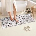 thumbnail image 4 of White Cow Strawberry Heart Pattern Bathroom Rugs Mat,Non Slip Microfiber Bathroom Rug,Rubber Backing,Soft Bathroom Mats for Bathroom Floor,Tub and Shower,60x24in(150x60cm), 4 of 5