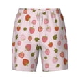 thumbnail image 4 of Lsque Mens Swim Trunks Hand Drawn Strawberry Pattern - Bathing Suit Compression Liner - Beach Swim Shorts Swimwear - (S-3XL) - Stretch Quick Dry -XX-Large, 4 of 9