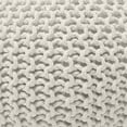 thumbnail image 5 of Ornavo Home Pouf Ottoman Foot Rest - 100% Cotton Pouffe - Hand Knitted Cable Braid Cord - Boho Round Stuffed Ottoman for Living Room, Bedroom, 5 of 6