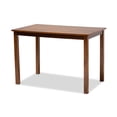 thumbnail image 3 of Baxton Studio Nicolette Modern and Contemporary Walnut Brown Finished Wood 5-Piece Dining Set, 3 of 5